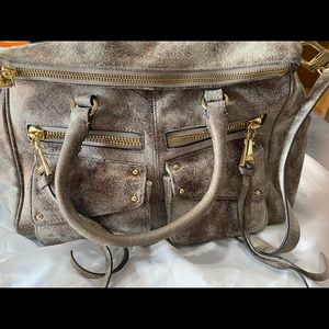 Aimee Kestenberg Gray and bronze purse. Soft